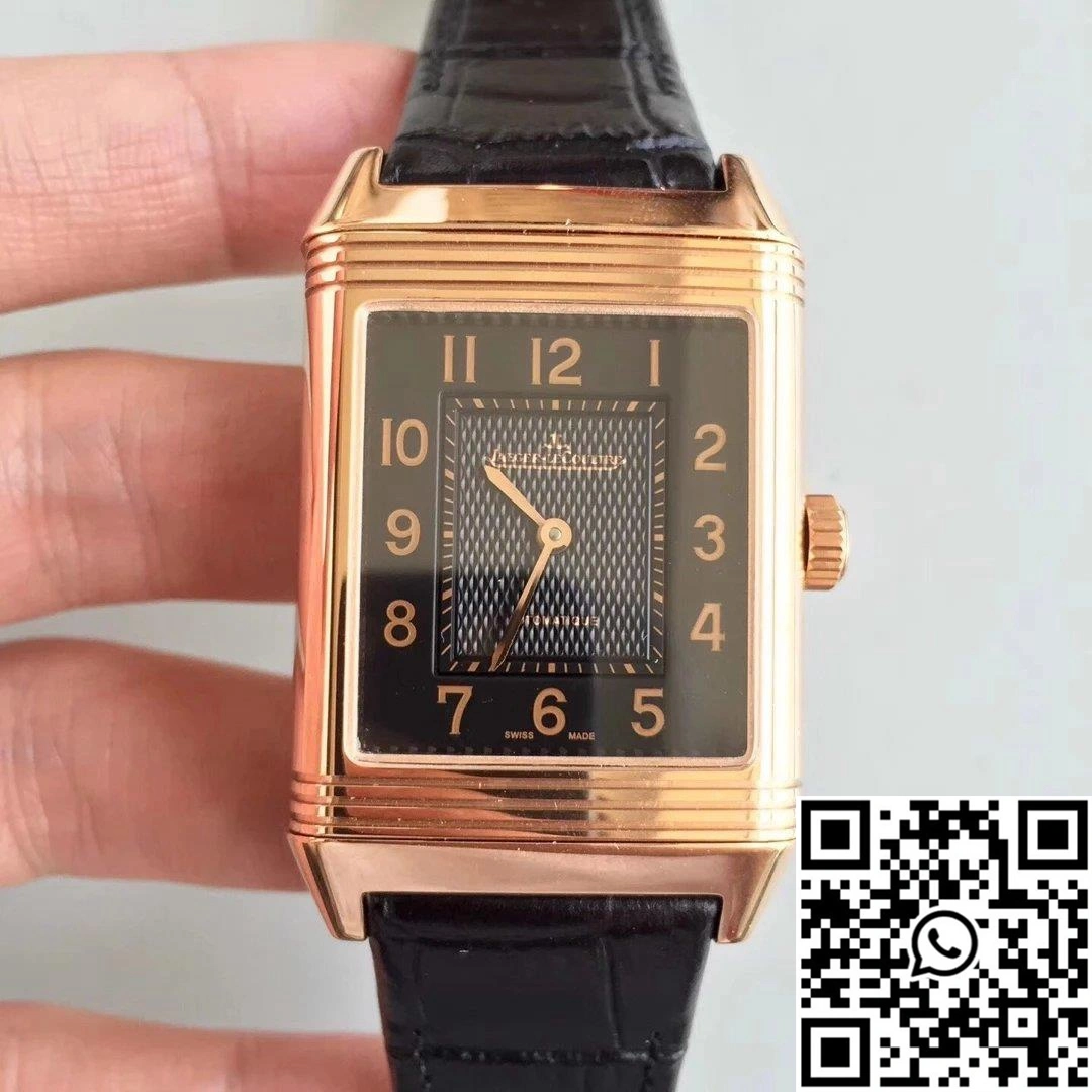 Jaeger-LeCoultre Grande Reverso Q3738420 Rose Gold Black Dial ZeroBulk 2136