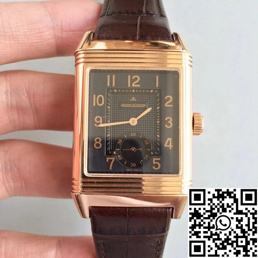 Jaeger-LeCoultre Grande Reverso Q3738420 Rose Gold Black Dial ZeroBulk 2136