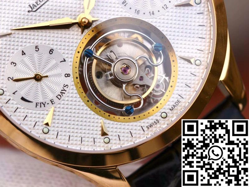 Packable Jaeger-LeCoultre Master Grande Tourbillon 18K Yellow Gold White Dial 2068