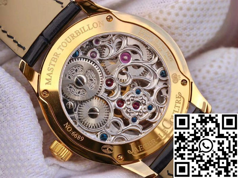 Packable Jaeger-LeCoultre Master Grande Tourbillon 18K Yellow Gold White Dial 2068