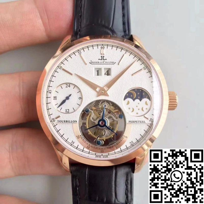 Minimalist Jaeger-LeCoultre Master Grande Tradition Tourbillon Rose Gold White Dial 2087