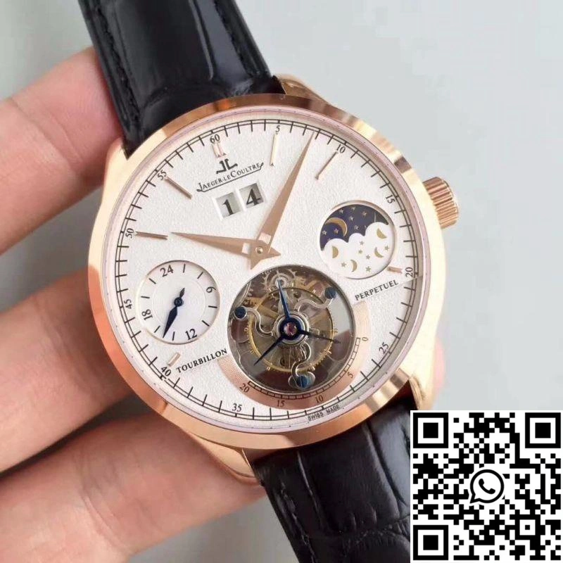 Minimalist Jaeger-LeCoultre Master Grande Tradition Tourbillon Rose Gold White Dial 2087