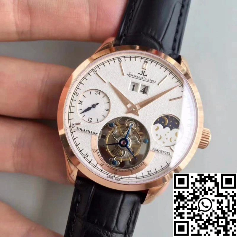 Minimalist Jaeger-LeCoultre Master Grande Tradition Tourbillon Rose Gold White Dial 2087