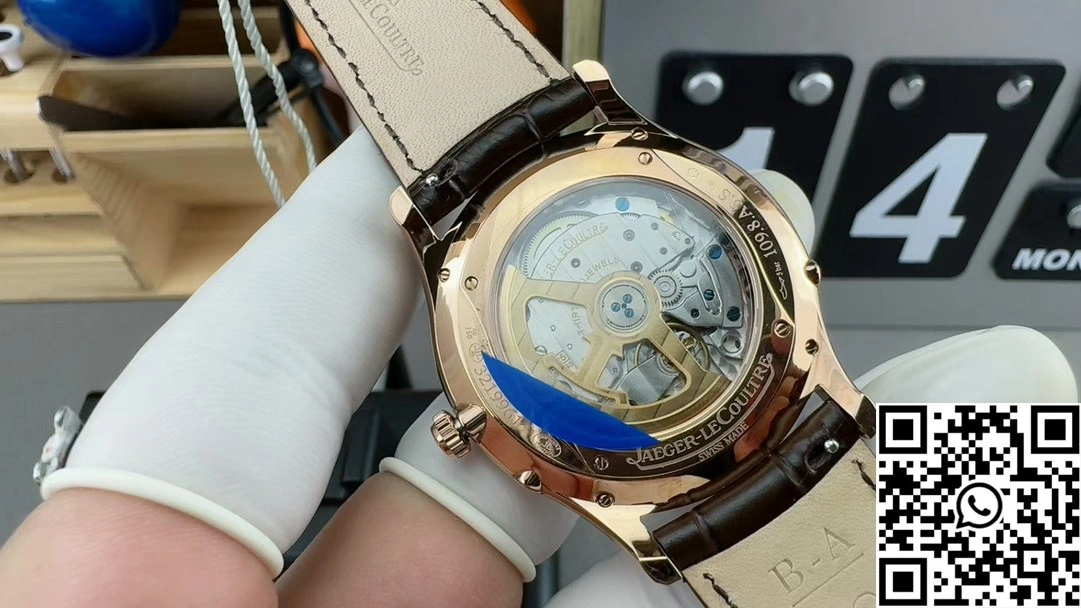 Thermal Jaeger LeCoultre Master Ultra Thin Moon 1362520 APS Factory Rose Gold White Dial 2063