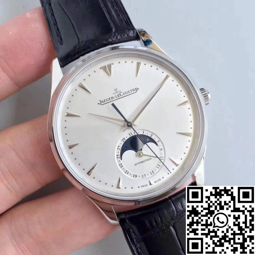Practical Jaeger-LeCoultre Master Ultra Thin Moon 1368420 ZF Factory Silver Dial 2073