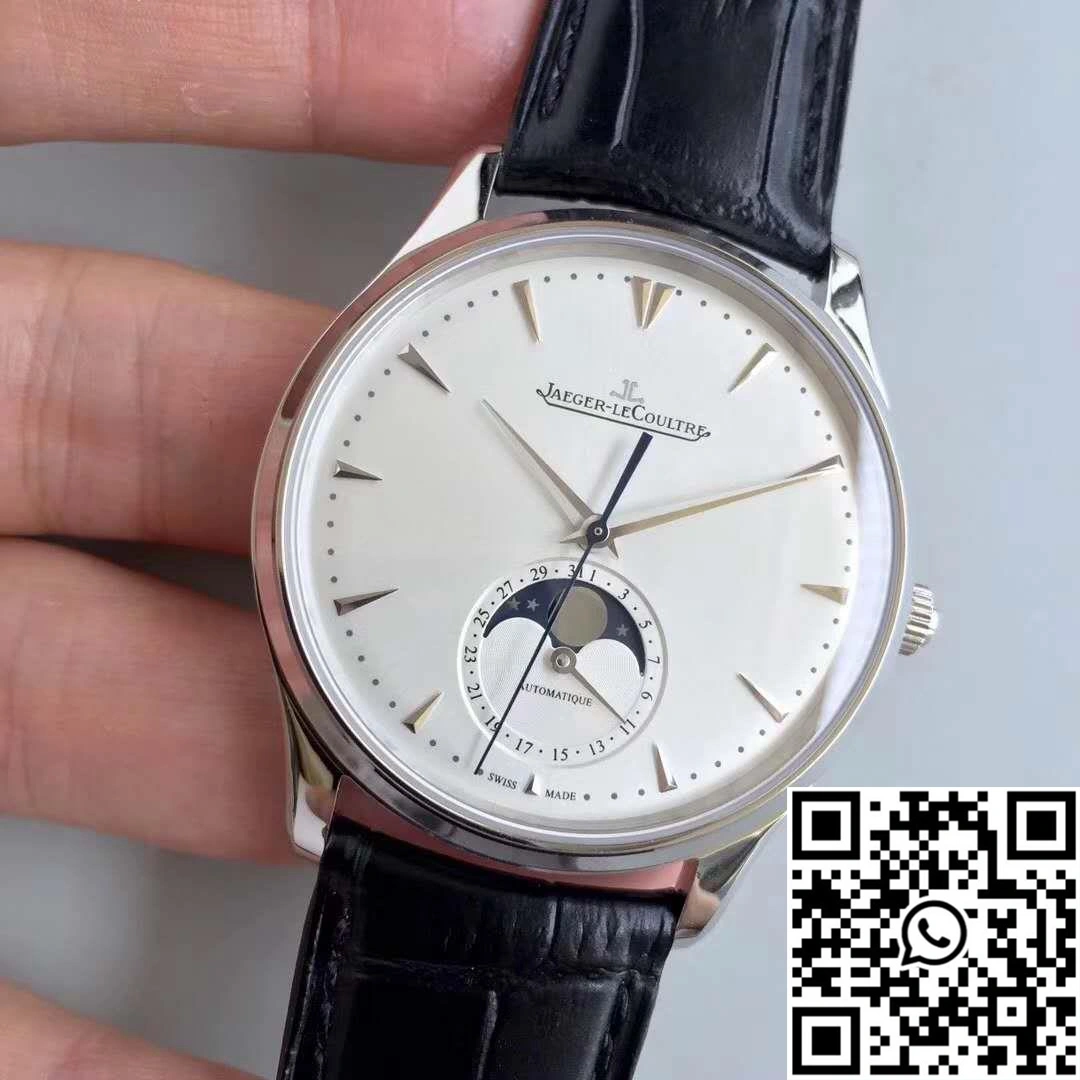 Practical Jaeger-LeCoultre Master Ultra Thin Moon 1368420 ZF Factory Silver Dial 2073