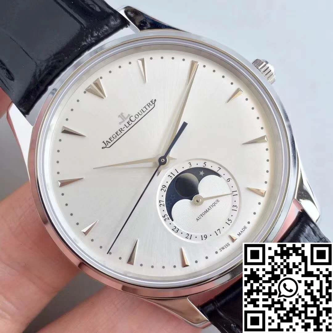 Practical Jaeger-LeCoultre Master Ultra Thin Moon 1368420 ZF Factory Silver Dial 2073