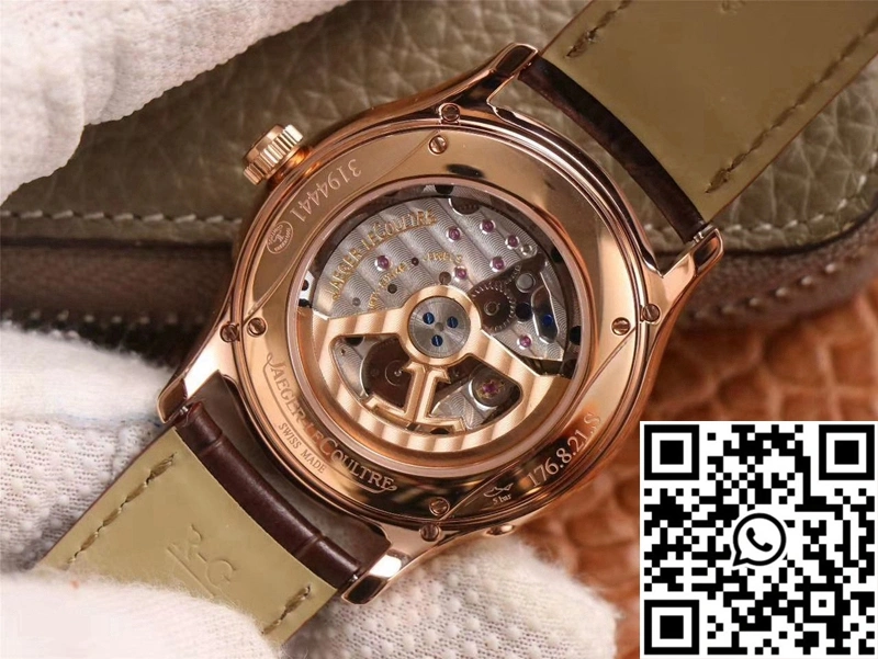 Sporty Jaeger-LeCoultre Master Ultra Thin Moon Perpetual Calendar 1302520 V9 Factory Rose Gold Case 2062
