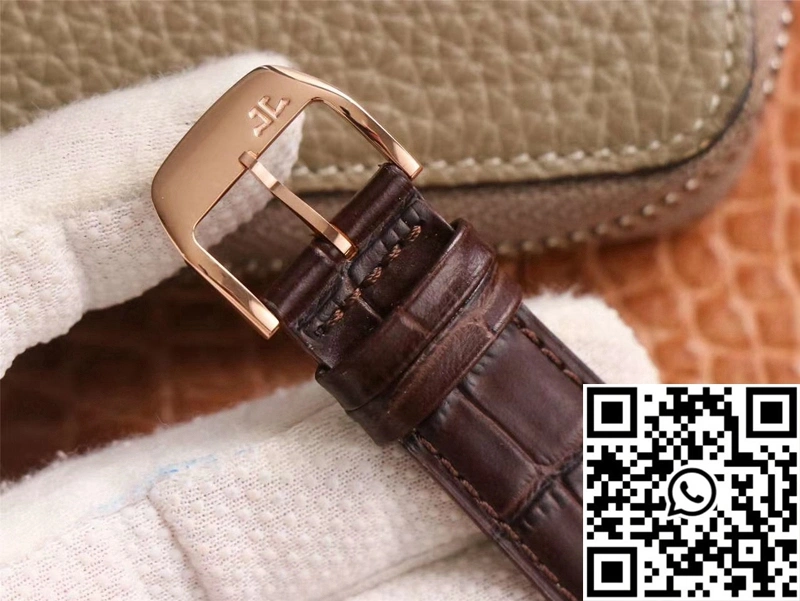 Sporty Jaeger-LeCoultre Master Ultra Thin Moon Perpetual Calendar 1302520 V9 Factory Rose Gold Case 2062