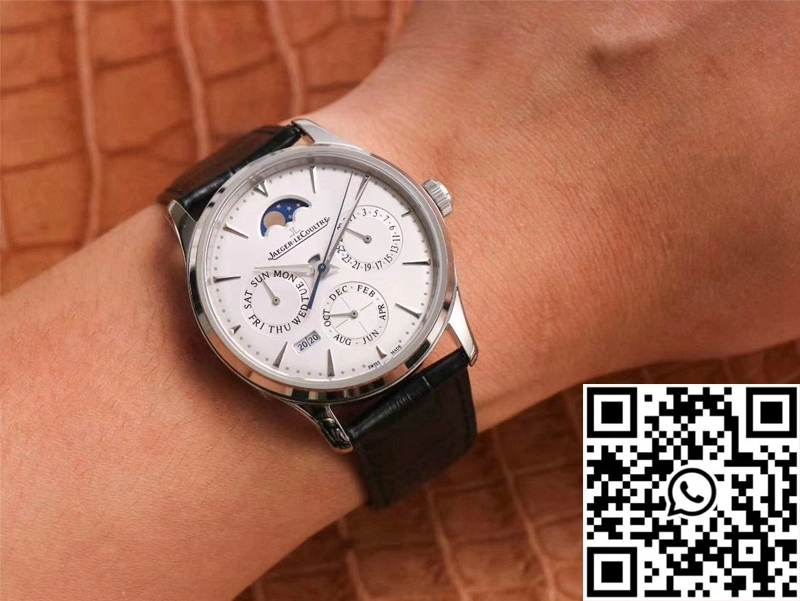 Comfortable Jaeger-LeCoultre Master Ultra Thin Moon Perpetual Calendar 130842J V9 Factory White Dial 2104