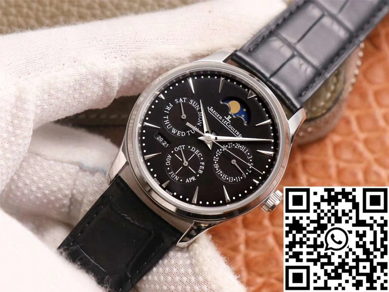 GoAnywhere Jaeger-LeCoultre Master Ultra Thin Moon Perpetual Calendar 1308470 V9 Factory Black Dial 2081