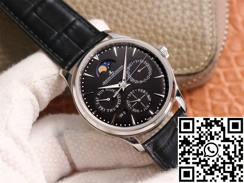 GoAnywhere Jaeger-LeCoultre Master Ultra Thin Moon Perpetual Calendar 1308470 V9 Factory Black Dial 2081