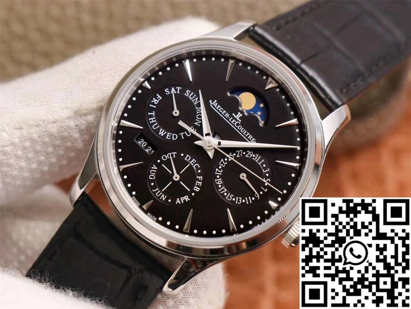GoAnywhere Jaeger-LeCoultre Master Ultra Thin Moon Perpetual Calendar 1308470 V9 Factory Black Dial 2081