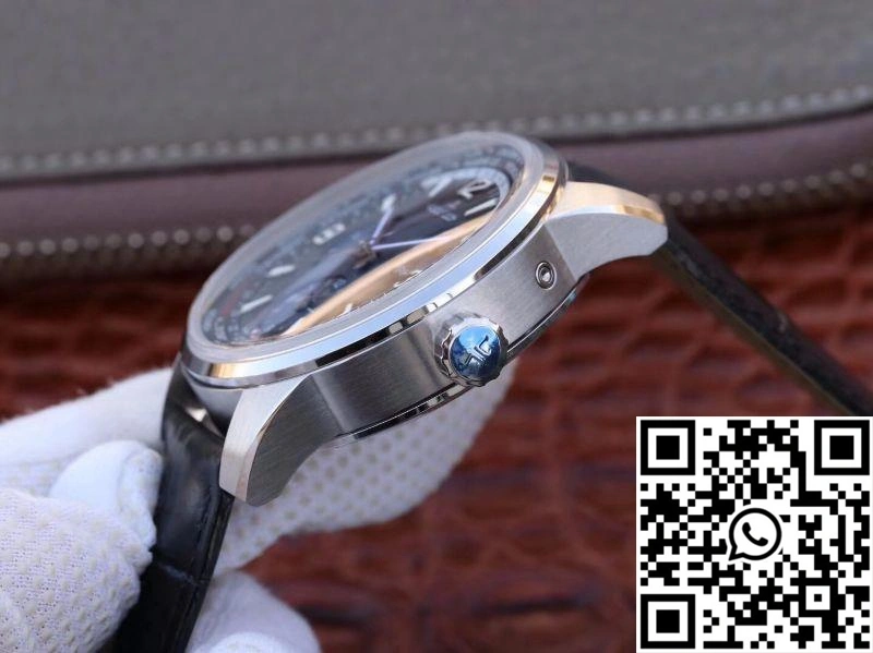 Bold Jaeger-LeCoultre Polaris Geographic 904847J 42MM TWA Factory Black Blue Textured Dial 2058