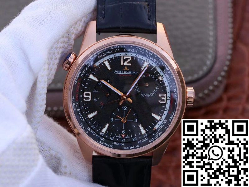 Jaeger-LeCoultre Polaris Geographic Rose Gold 904847J 42MM TWA Factory Black Dial Unisex 2060