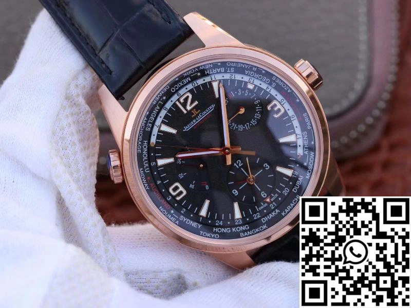 Jaeger-LeCoultre Polaris Geographic Rose Gold 904847J 42MM TWA Factory Black Dial Unisex 2060