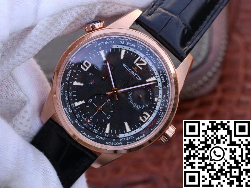 Jaeger-LeCoultre Polaris Geographic Rose Gold 904847J 42MM TWA Factory Black Dial Unisex 2060