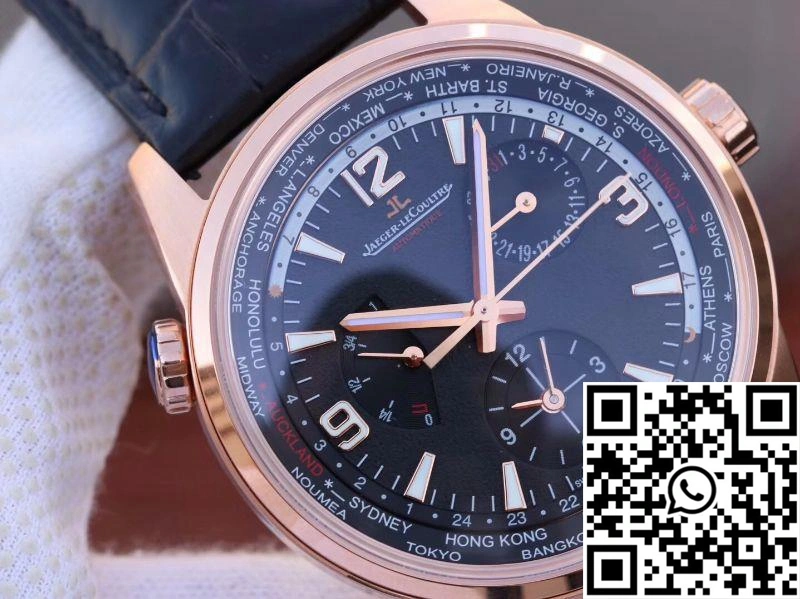 Jaeger-LeCoultre Polaris Geographic Rose Gold 904847J 42MM TWA Factory Black Dial Unisex 2060