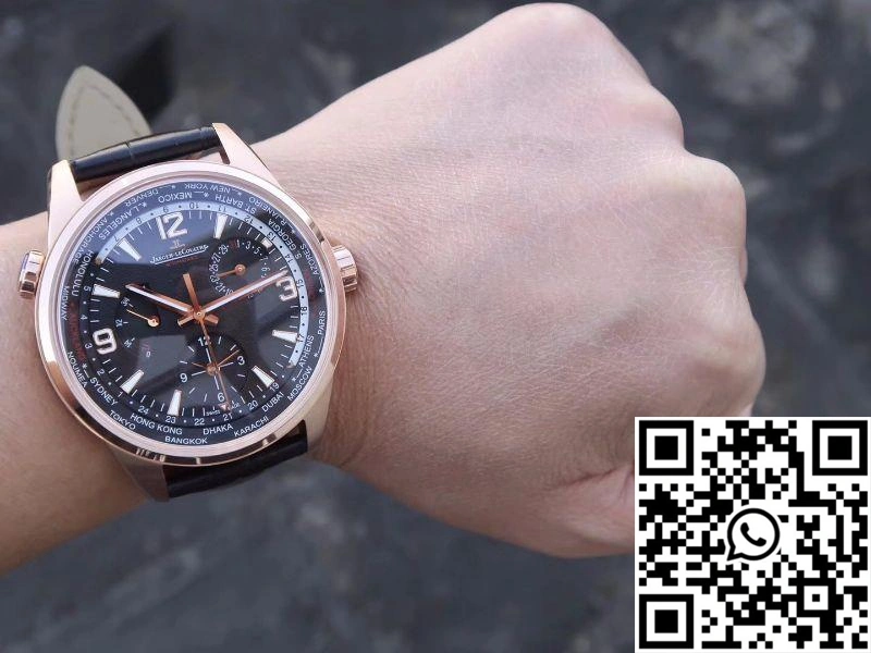 Jaeger-LeCoultre Polaris Geographic Rose Gold 904847J 42MM TWA Factory Black Dial Unisex 2060