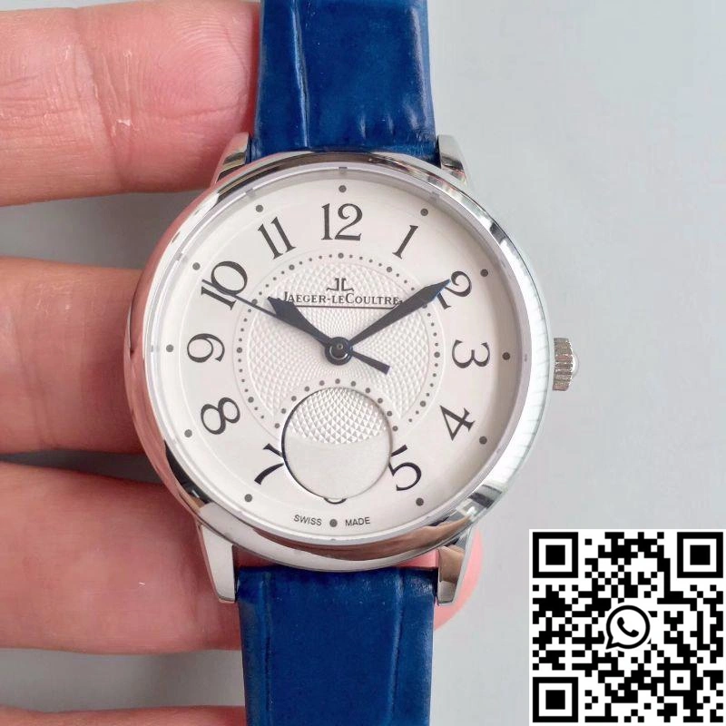 Premium Jaeger-LeCoultre Rendez-Vous 3448420 Blue Leather Strap White Dial 2106