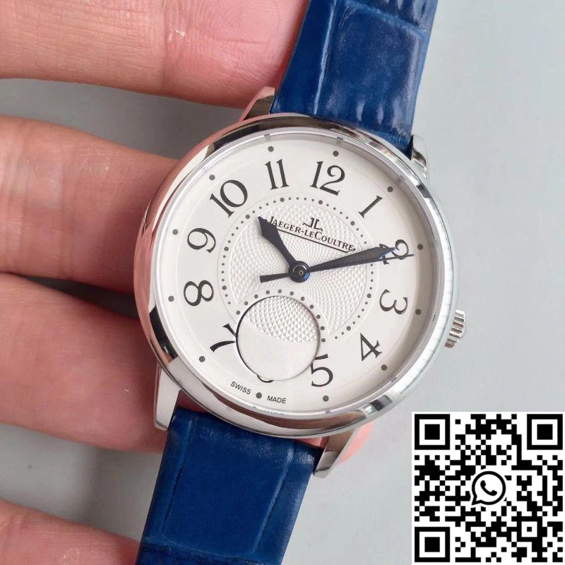 Premium Jaeger-LeCoultre Rendez-Vous 3448420 Blue Leather Strap White Dial 2106