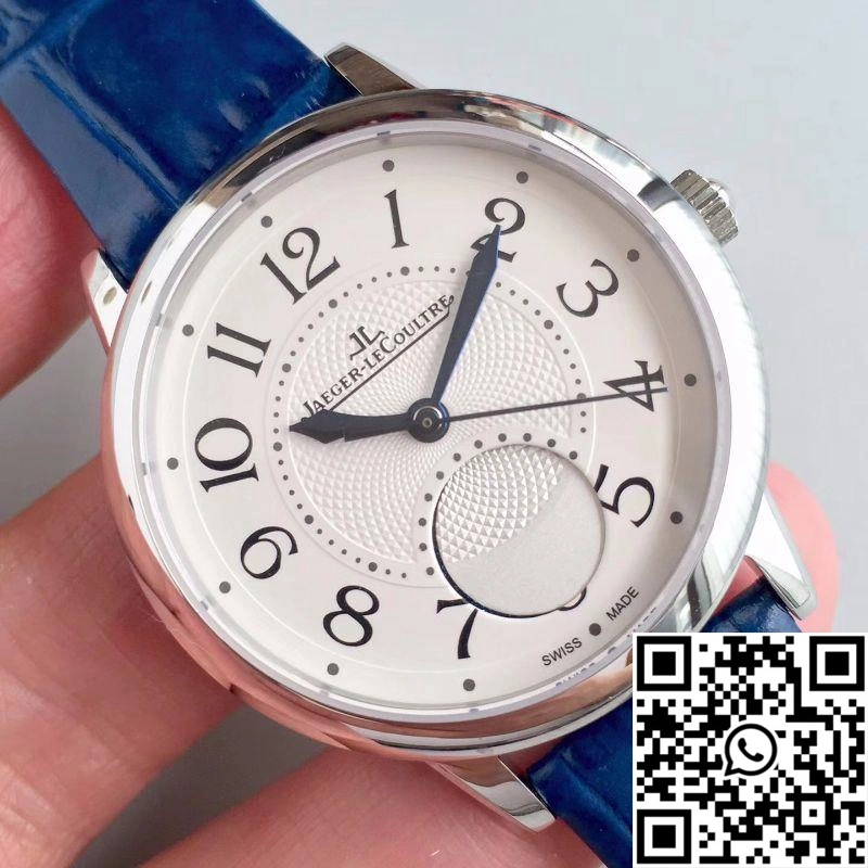 Premium Jaeger-LeCoultre Rendez-Vous 3448420 Blue Leather Strap White Dial 2106