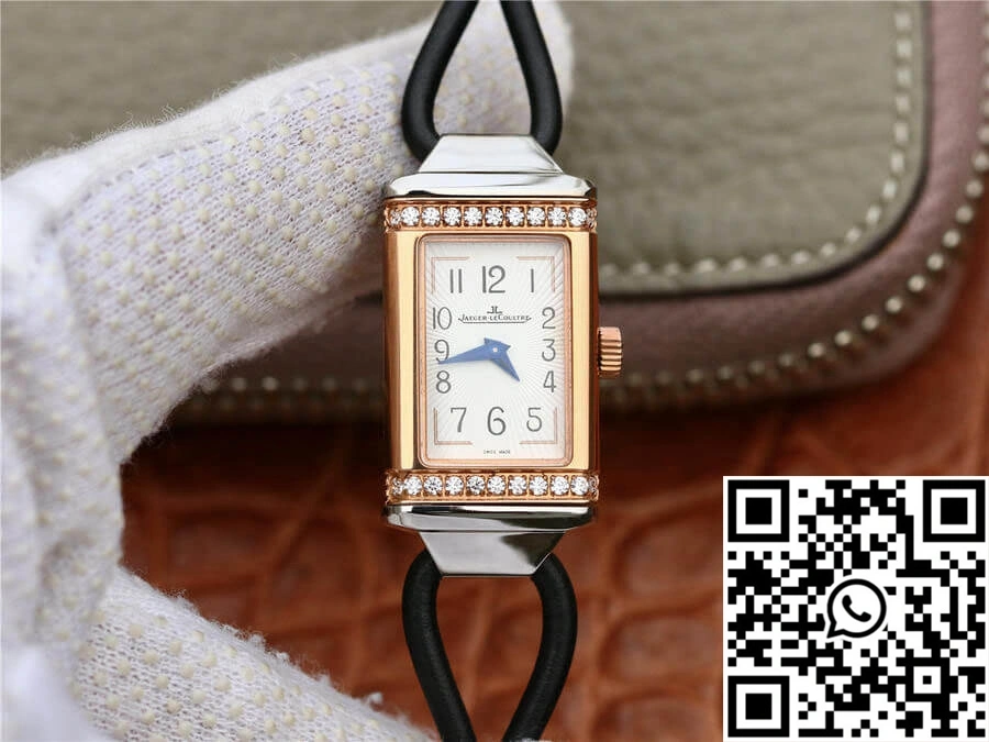 Tailored Jaeger-LeCoultre Reverso 3264520 MG Factory Diamond White Dial 2134