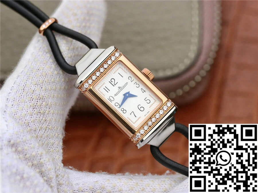 Tailored Jaeger-LeCoultre Reverso 3264520 MG Factory Diamond White Dial 2134