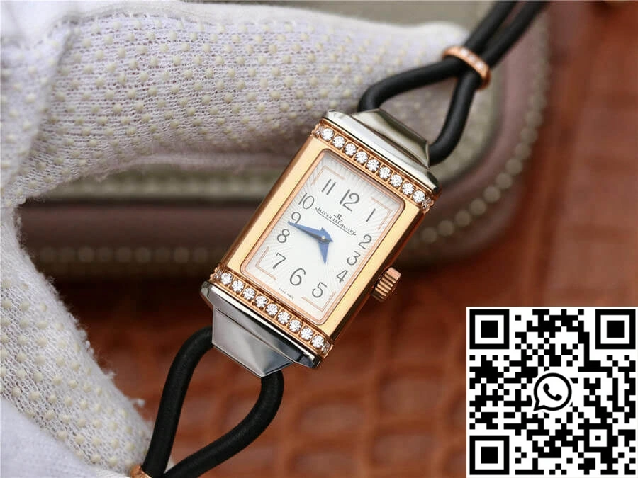 Tailored Jaeger-LeCoultre Reverso 3264520 MG Factory Diamond White Dial 2134