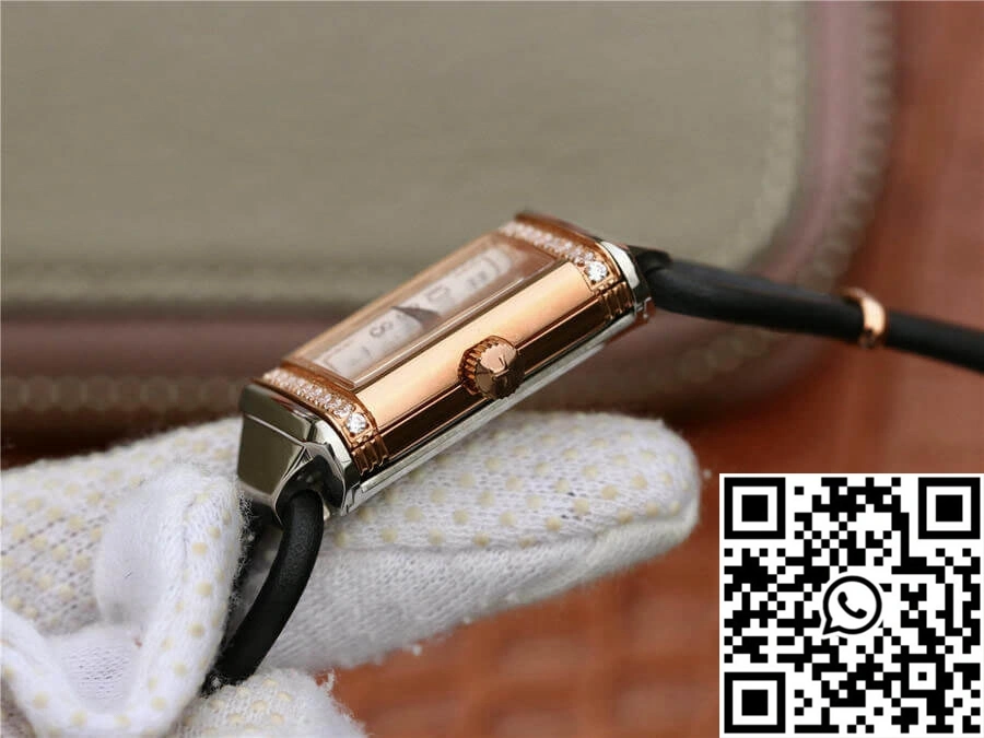 Tailored Jaeger-LeCoultre Reverso 3264520 MG Factory Diamond White Dial 2134
