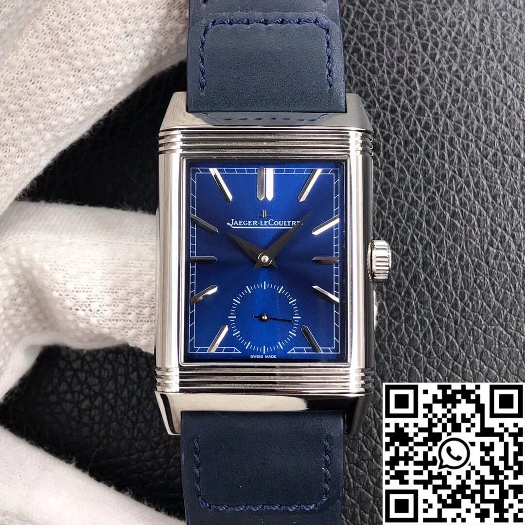 Jaeger LeCoultre Reverso Tribute Double-sided Double Time Zone Flip MG Factory Blue Dial Sophisticated 2126