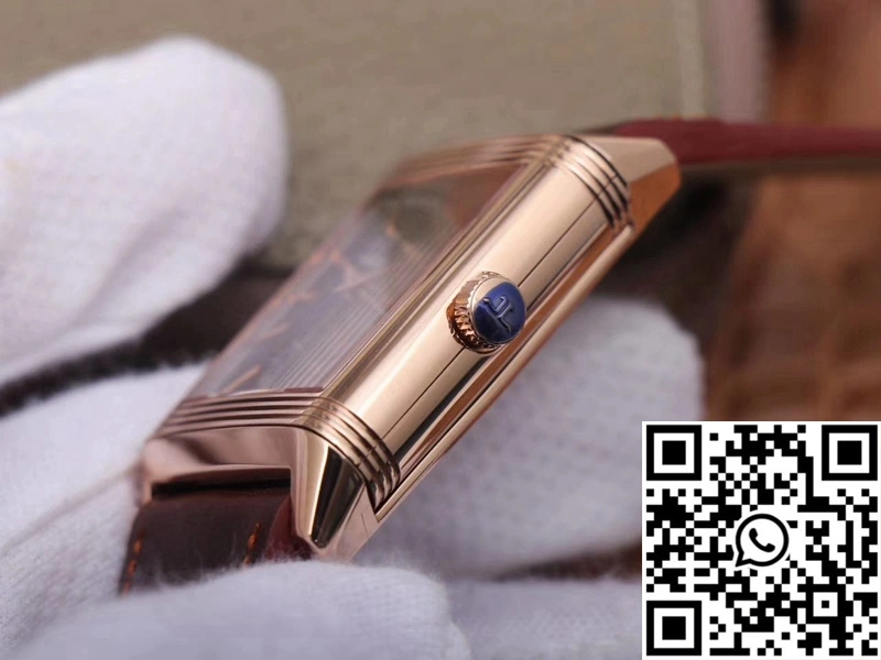 Jaeger LeCoultre Reverso Tribute Double-sided Double Time Zone Flip MG Factory Rose Gold Black Dial Lightweight 2130