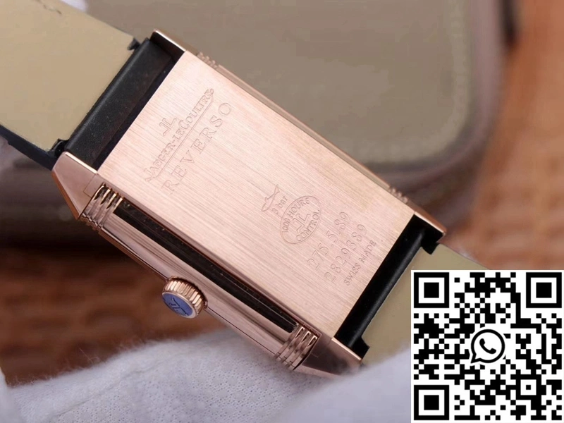 MultiPurpose Jaeger LeCoultre Reverso Tribute Double-sided Double Time Zone Flip MG Factory Rose Gold Blue Dial 2129