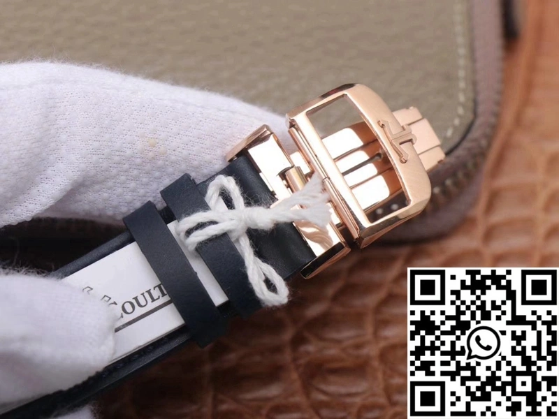 MultiPurpose Jaeger LeCoultre Reverso Tribute Double-sided Double Time Zone Flip MG Factory Rose Gold Blue Dial 2129