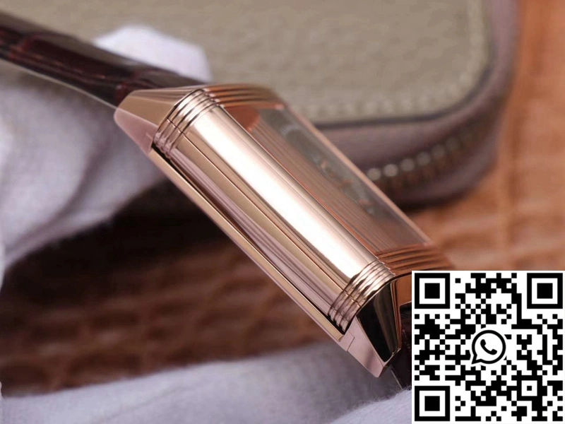 Jaeger LeCoultre Reverso Tribute Double-sided Double Time Zone Flip MG Factory Rose Gold White Dial ComfortFit 2123