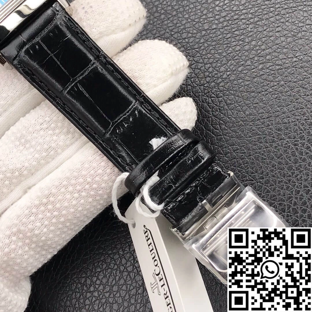 Durable Jaeger LeCoultre Reverso Tribute Double-sided Double Time Zone Flip MG Factory White Dial 2128