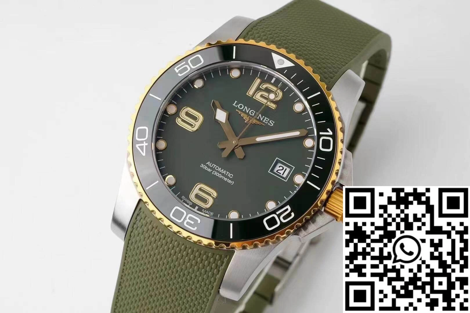 Modern Longines Concas L3.781.3.06.9 ZF Factory Green Dial 2142