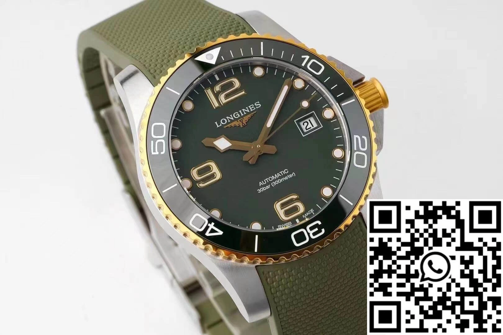 Modern Longines Concas L3.781.3.06.9 ZF Factory Green Dial 2142