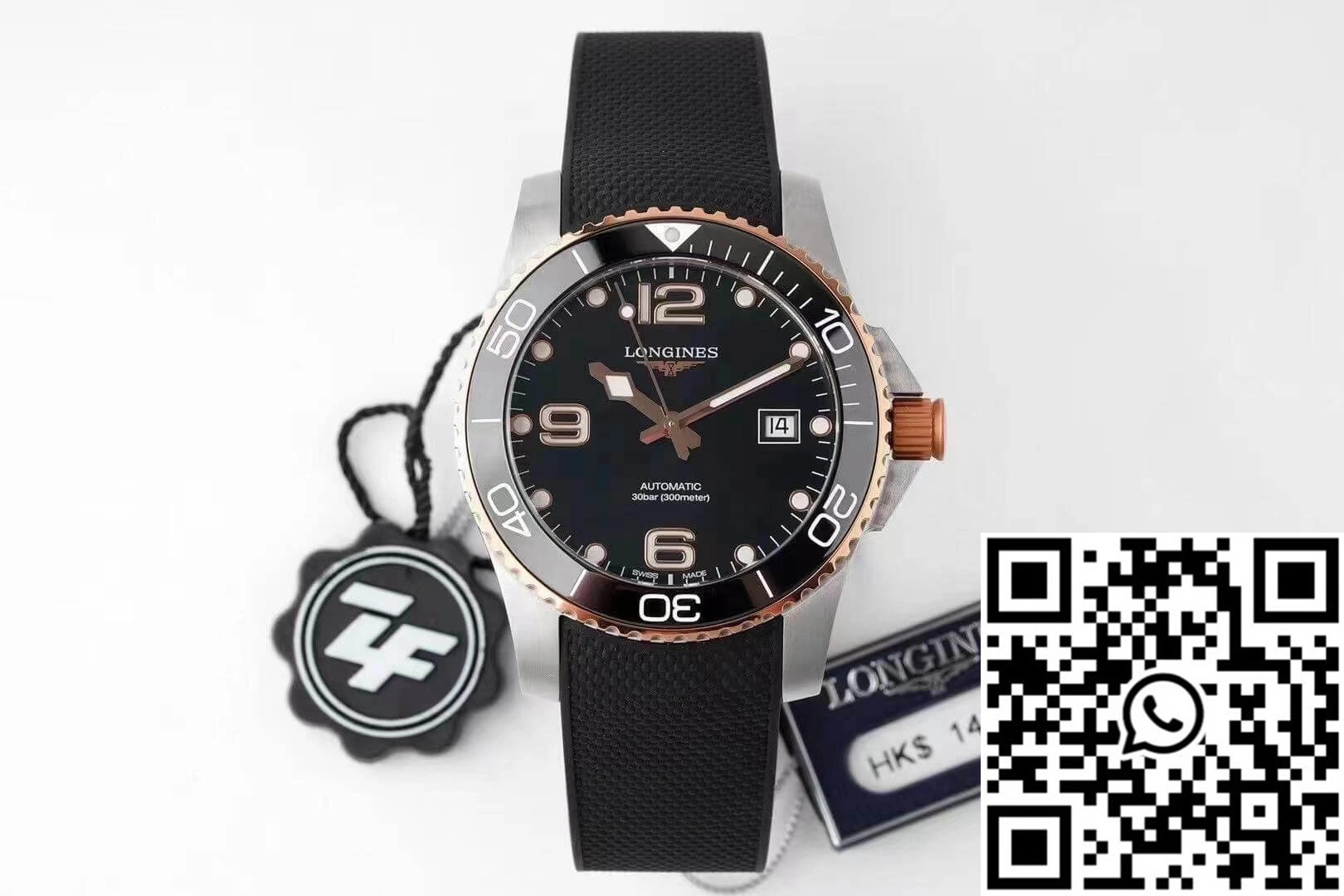 Unisex Longines Concas L3.781.3.58.9 ZF Factory Black Dial 2141