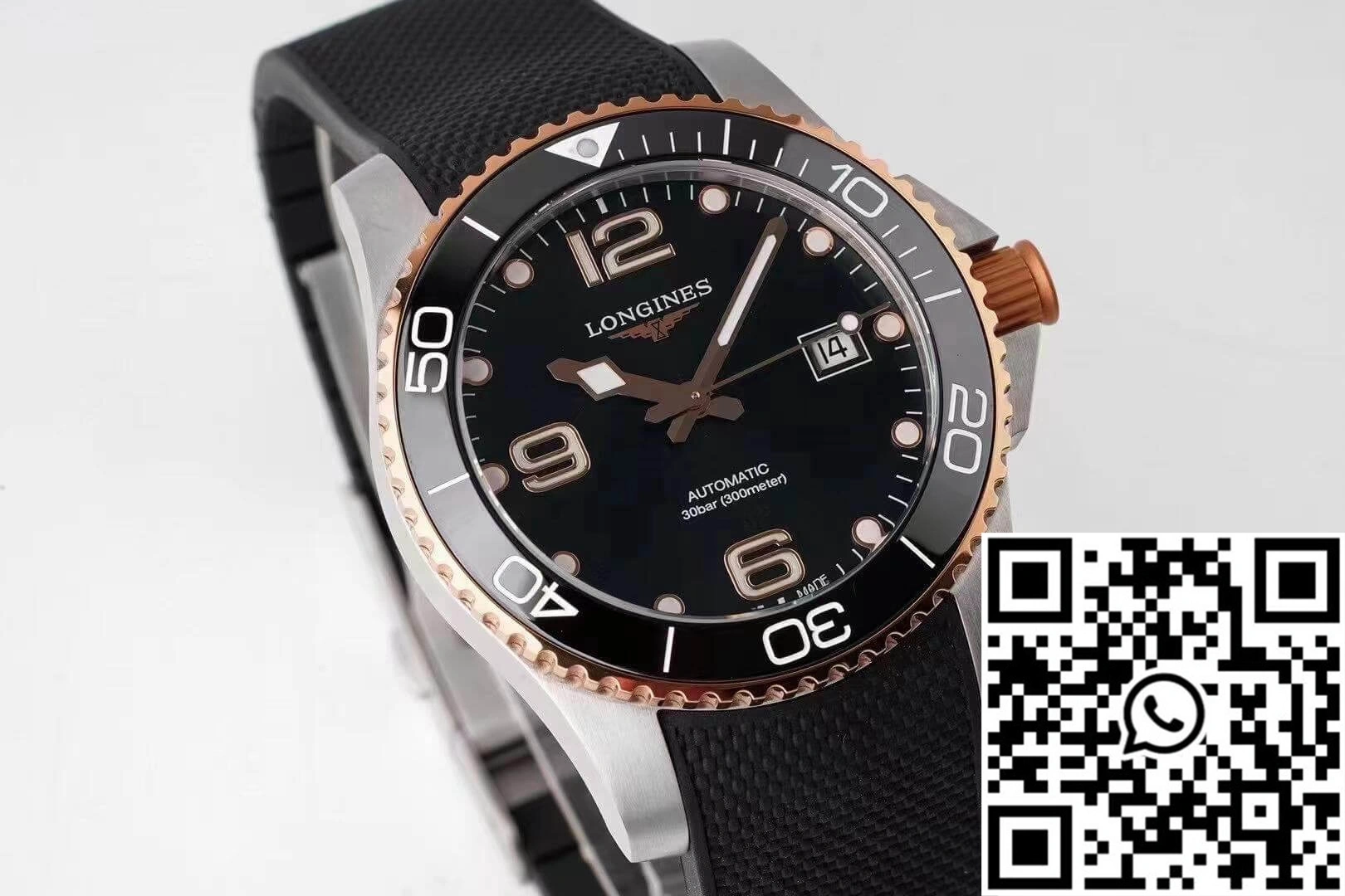 Unisex Longines Concas L3.781.3.58.9 ZF Factory Black Dial 2141