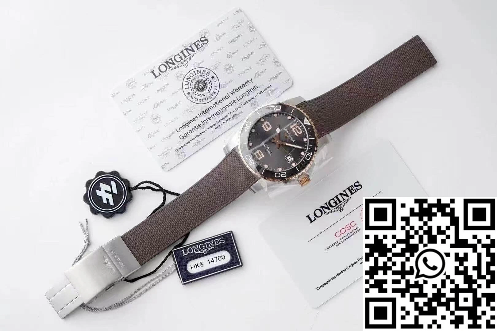 Tailored Longines Concas L3.781.3.78.9 ZF Factory Grey Dial 2145
