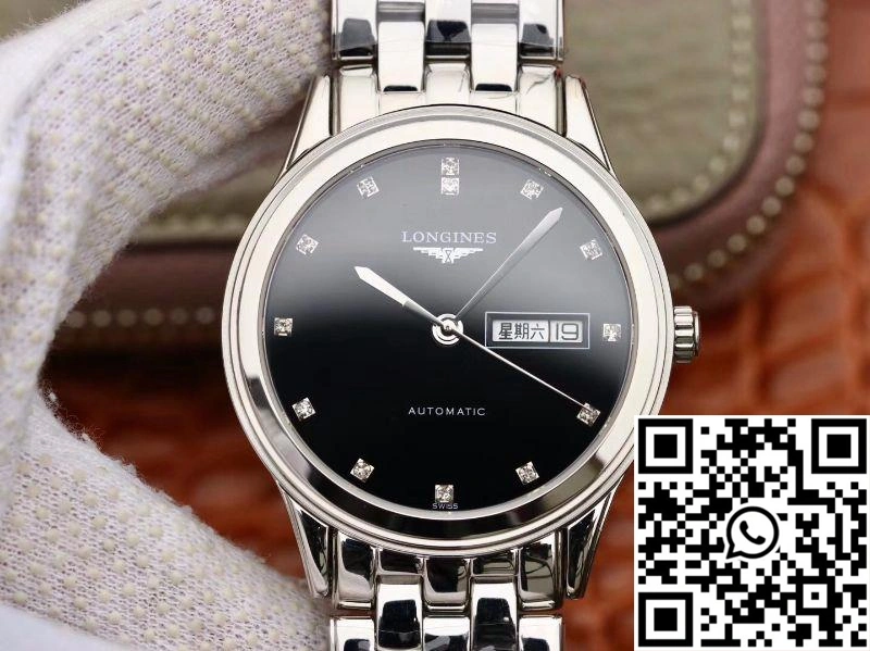 Longines Flagship Double Calendar L4.899.4.12.6 GK Factory Black Dial Minimalist 2161