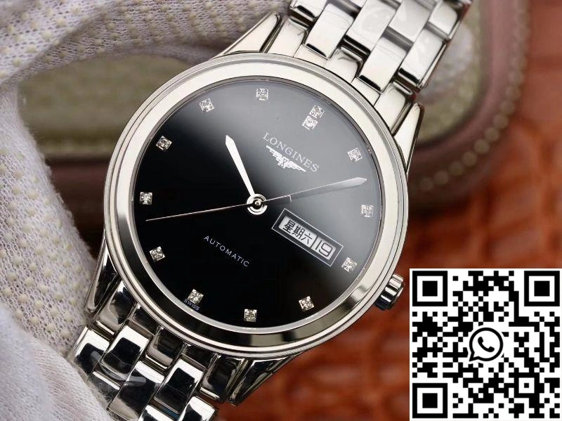Longines Flagship Double Calendar L4.899.4.12.6 GK Factory Black Dial Minimalist 2161