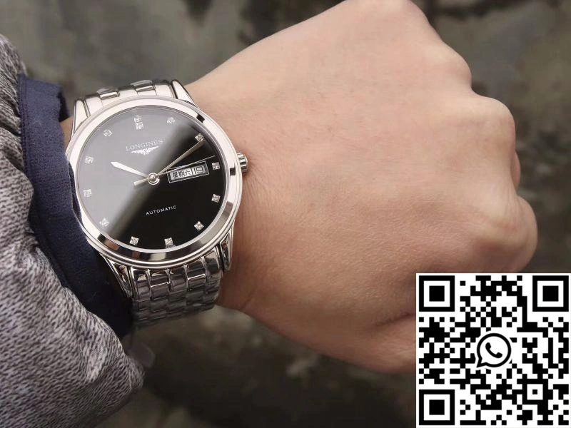 Longines Flagship Double Calendar L4.899.4.12.6 GK Factory Black Dial Minimalist 2161