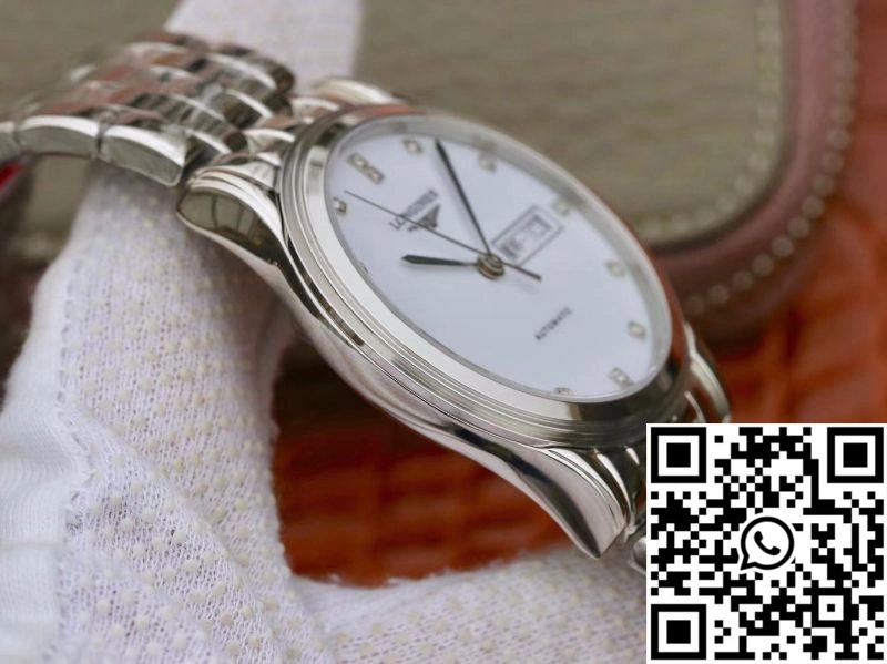 Premium Longines Flagship Double Calendar L4.899.4.12.602 GK Factory White Dial 2164