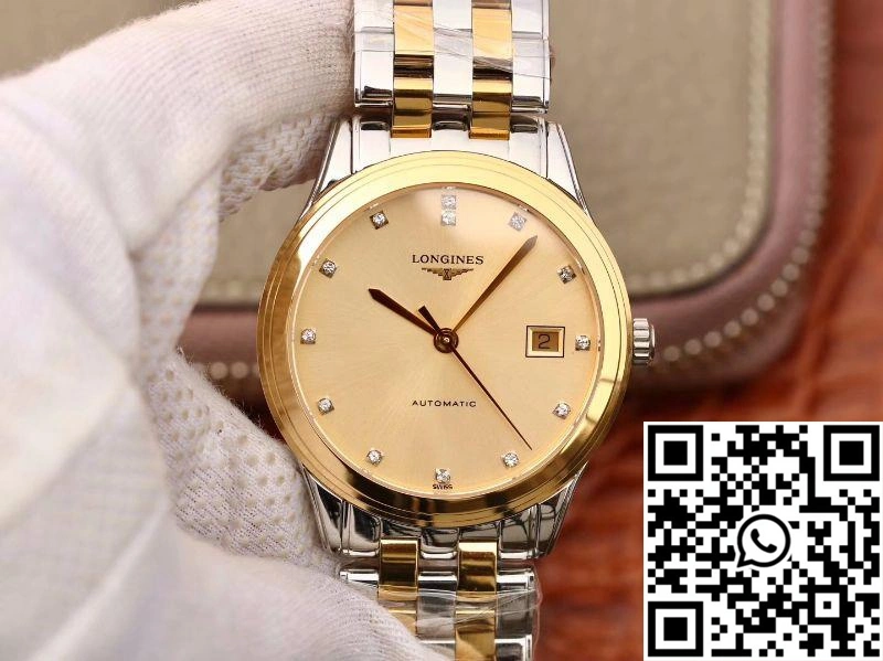 Longines Flagship L4.874.3.37.7 YC Factory Gold Dial NewStyle 2166