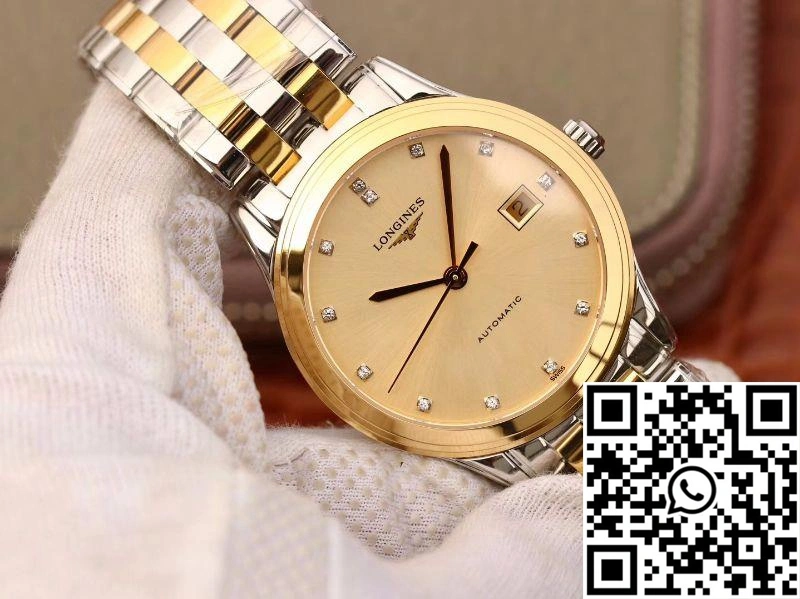 Longines Flagship L4.874.3.37.7 YC Factory Gold Dial NewStyle 2166