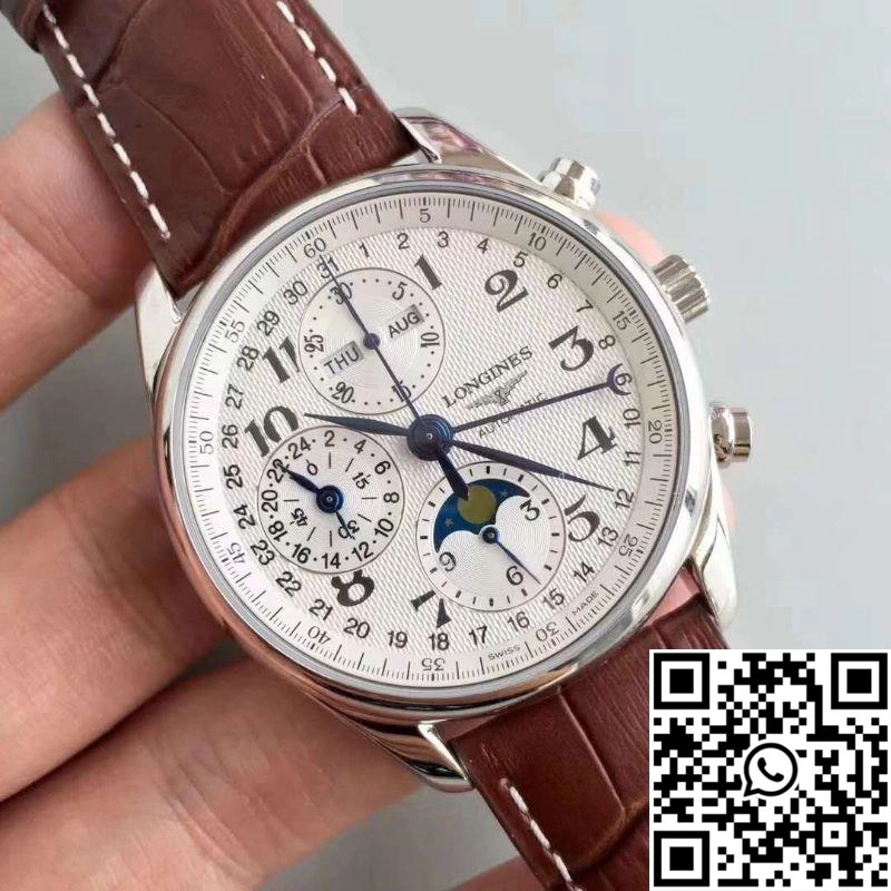 ZeroBulk Longines Master Collection Moonphase Chronograph L2.673.4.78.3 JF Factory White Dial 2192