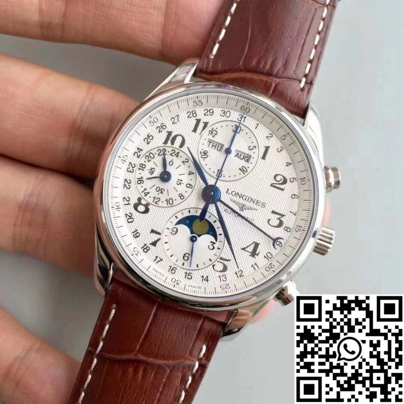 ZeroBulk Longines Master Collection Moonphase Chronograph L2.673.4.78.3 JF Factory White Dial 2192