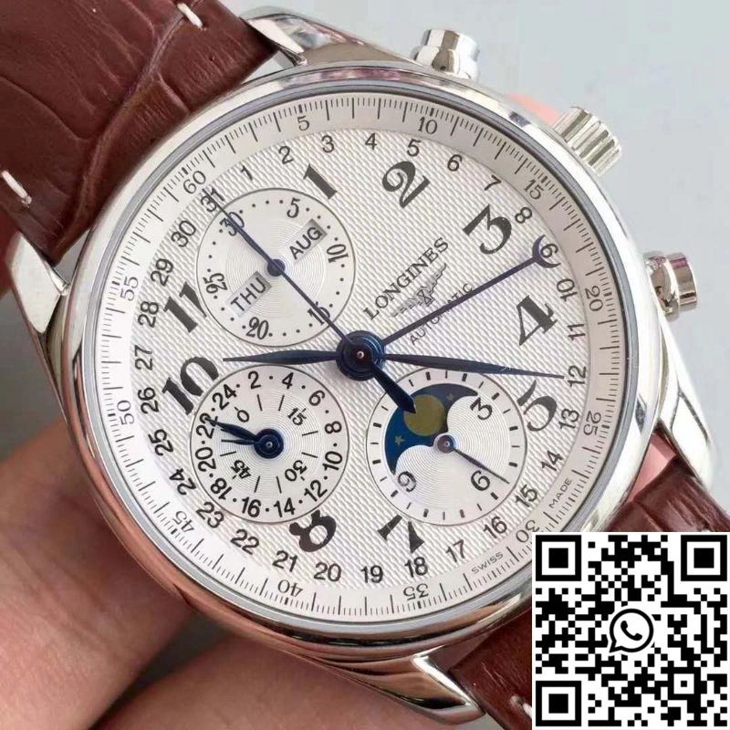 ZeroBulk Longines Master Collection Moonphase Chronograph L2.673.4.78.3 JF Factory White Dial 2192